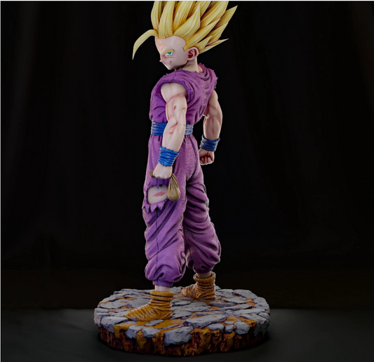 Gohan Dragon Ball – 2-in-1 STL Model – 3D Printable Gohan Character (Super Saiyan)